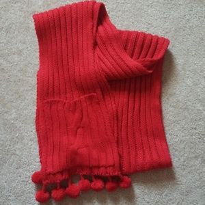 Extra Long Red Scarf